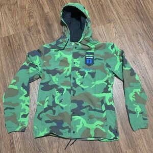 Duke Blue Devils Nike Green Camo Hooded Jacket Coat Men's Size Medium DQ2221-328